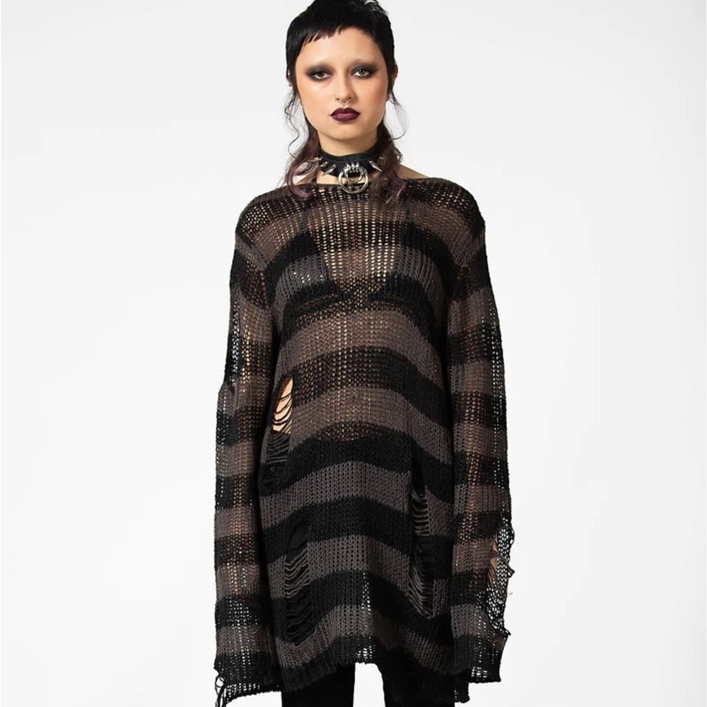 Killstar Ash distress sweater